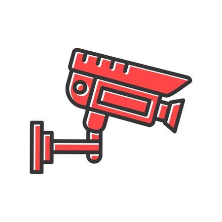 Cctv Camera Creative Icons Designのイラスト素材