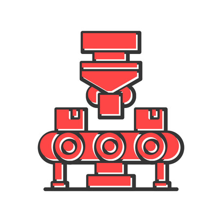 Conveyor Belt Creative Icons Designのイラスト素材