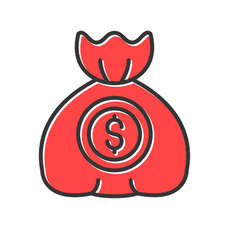 Money Bag Creative Icons Designのイラスト素材