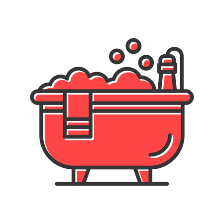 Bathtub Creative Icons Designのイラスト素材