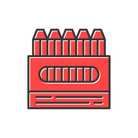 Crayons Creative Icons Designのイラスト素材