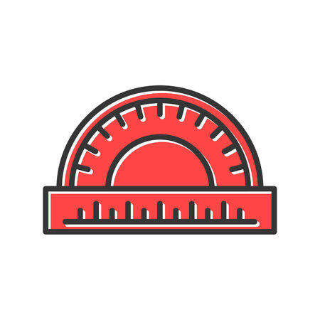 Protractor Iconのイラスト素材