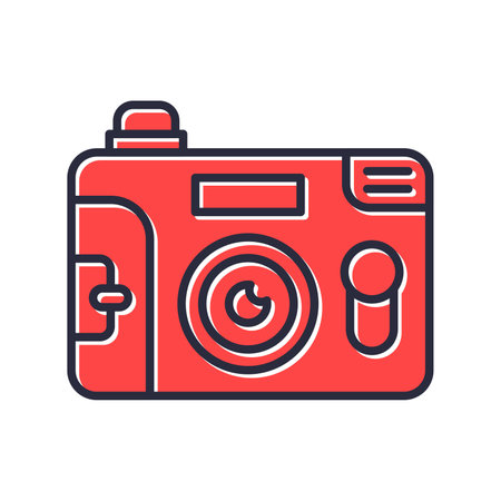 Disposable Camera Creative Icons Designのイラスト素材