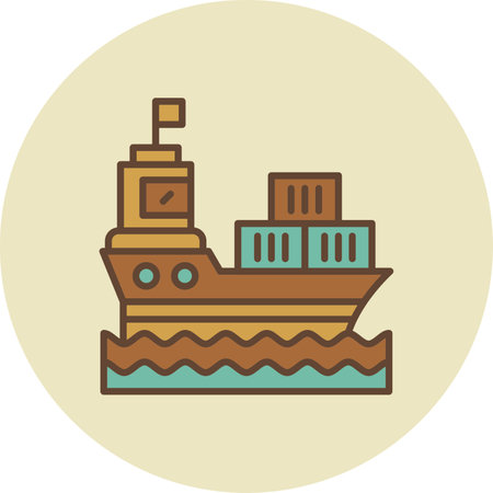 Ship Creative Icons Designのイラスト素材
