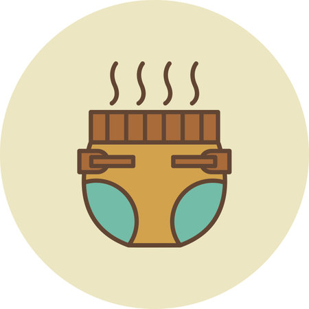 Baby Diaper Creative Icons Designのイラスト素材