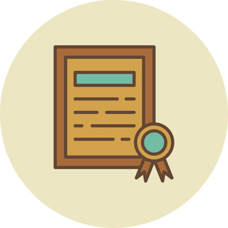 Certificate Iconのイラスト素材
