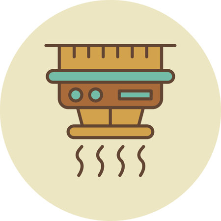 Smoke Detector Creative Icons Designのイラスト素材