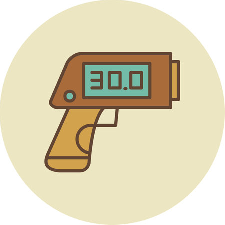 Thermometer Gun Iconのイラスト素材