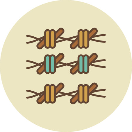 Barbed Wire Creative Icons Designのイラスト素材