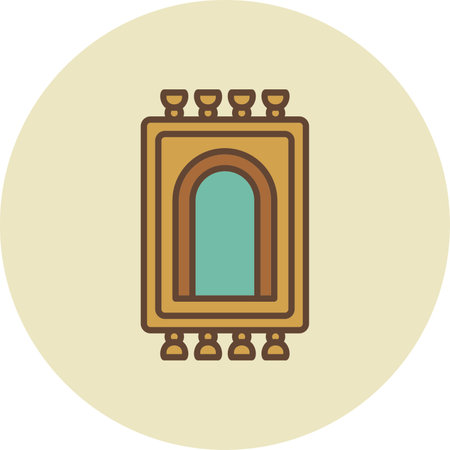 Prayer Rug Creative Icons Designのイラスト素材