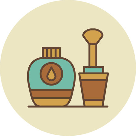 Nail Polish Creative Icons Designのイラスト素材