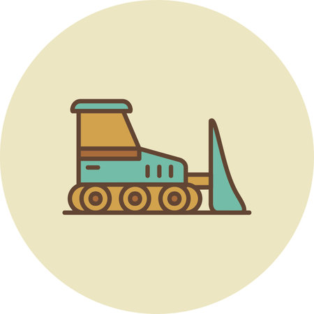 Bulldozer Creative Icons Designのイラスト素材