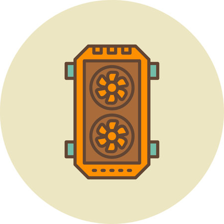Pc Tower Creative Icons Designのイラスト素材