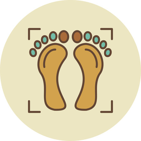 Foot Print Iconのイラスト素材