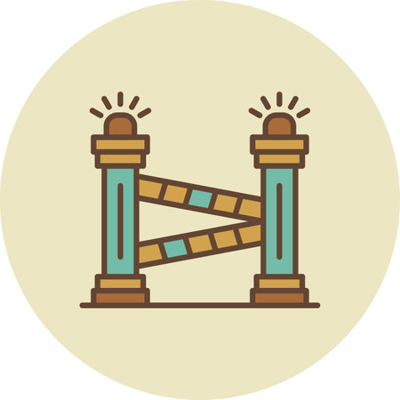Police Line Creative Icons Designのイラスト素材