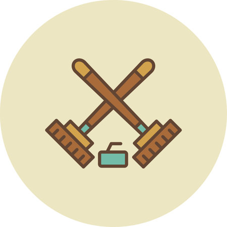 Curling Iconのイラスト素材