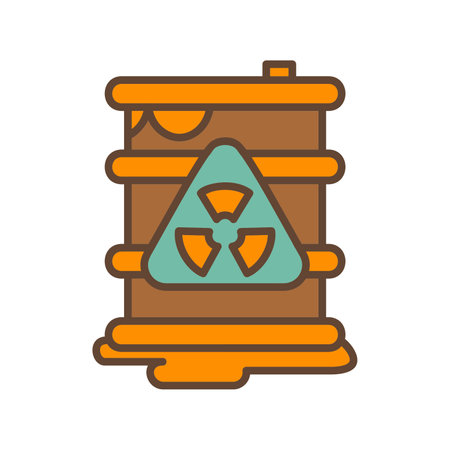 Toxic Waste Creative Icons Designのイラスト素材