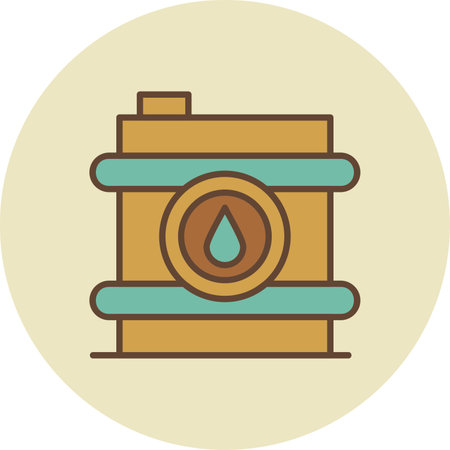Oil Barrel Creative Icons Designのイラスト素材