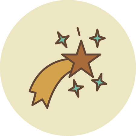 Shooting Star Creative Icons Designのイラスト素材