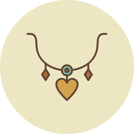 Necklace Creative Icons Designのイラスト素材