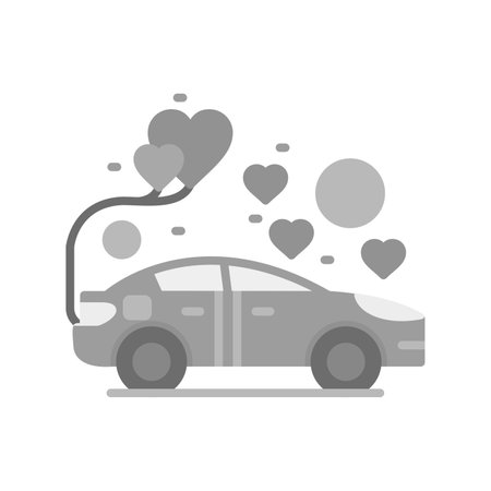 Wedding Car Creative Icons Designのイラスト素材