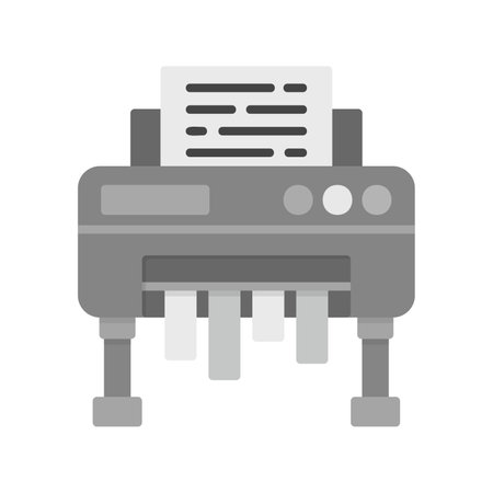 Paper Shredder Creative Icons Designのイラスト素材