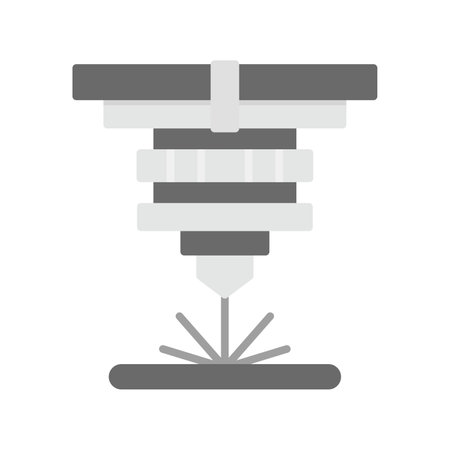 Laser Cutting Creative Icons Designのイラスト素材