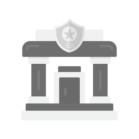 Police Station Iconのイラスト素材