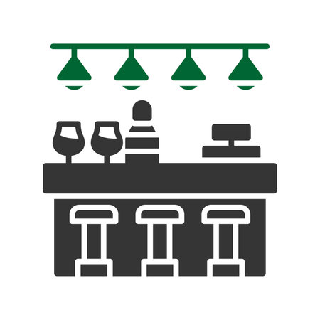Bar Counter Iconのイラスト素材