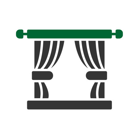 Curtain Iconのイラスト素材