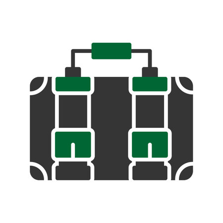 Suitcase Creative Icons Designのイラスト素材