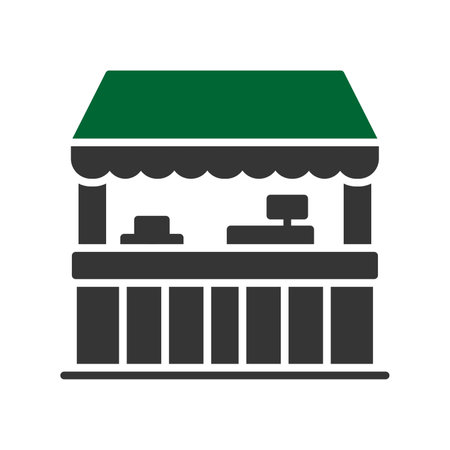 Street Shop Creative Icons Designのイラスト素材