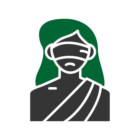 Lady Justice Creative Icons Designのイラスト素材