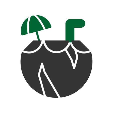 Coconut Drink Creative Icons Designのイラスト素材
