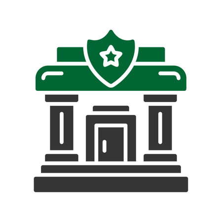 Police Station Iconのイラスト素材