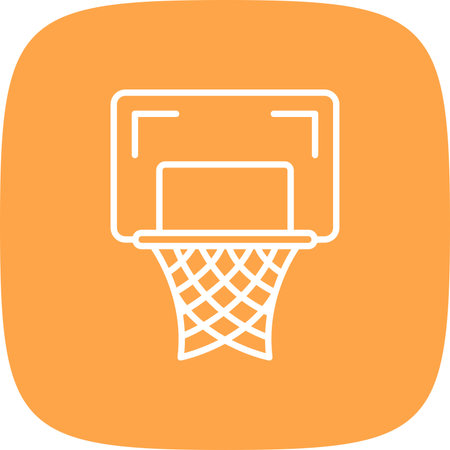 Basketball Hoop Creative Icons Designのイラスト素材