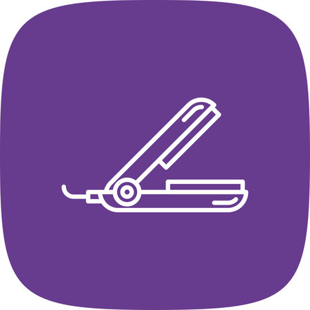 Hair Straightener Creative Icons Designのイラスト素材