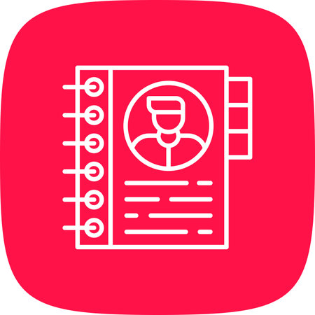 Phone Book Iconのイラスト素材