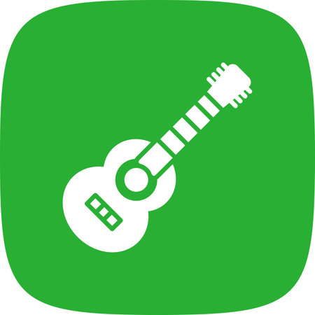 Acoustic Guitar Creative Icons Designのイラスト素材
