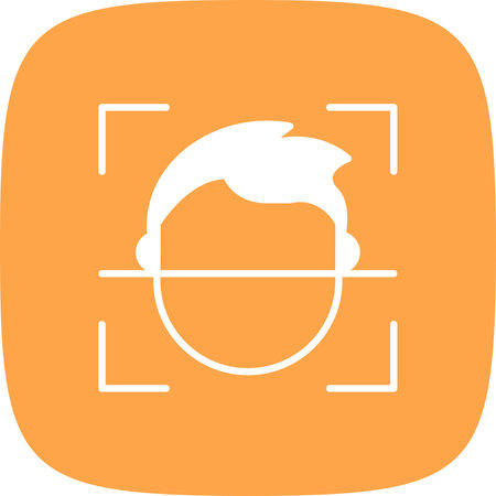Face Id Iconのイラスト素材