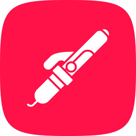 Curling Iron Creative Icons Designのイラスト素材