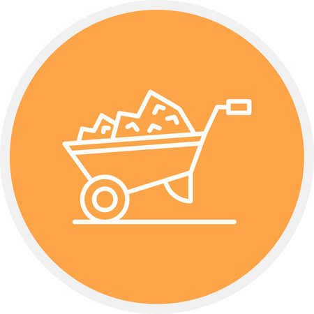 Wheelbarrow Creative Icons Designのイラスト素材