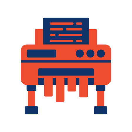 Paper Shredder Creative Icons Design