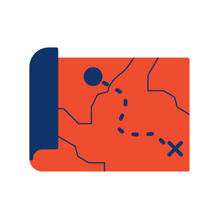 Treasure Map Creative Icons Designのイラスト素材