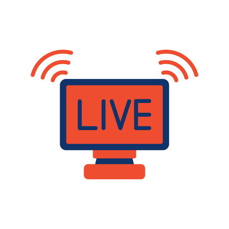 Live Streaming Creative Icons Design