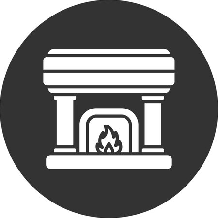 Fireplace Creative Creative Icons Designs Designのイラスト素材
