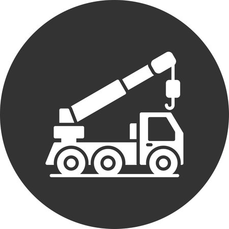 Crane Truck Creative Creative Icons Designs Designのイラスト素材