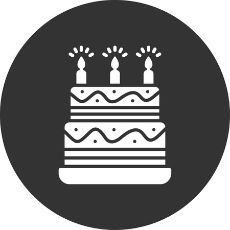 Birthday Cake Creative Icons Design