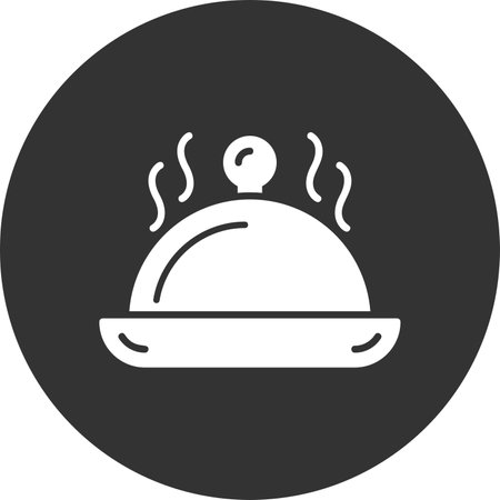 Serving Dish Creative Icons Designのイラスト素材