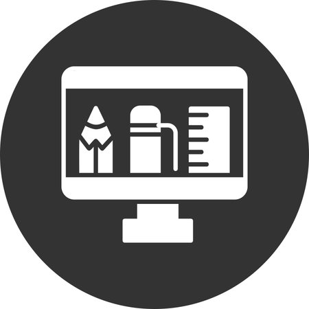 Computer Creative Icons Designのイラスト素材